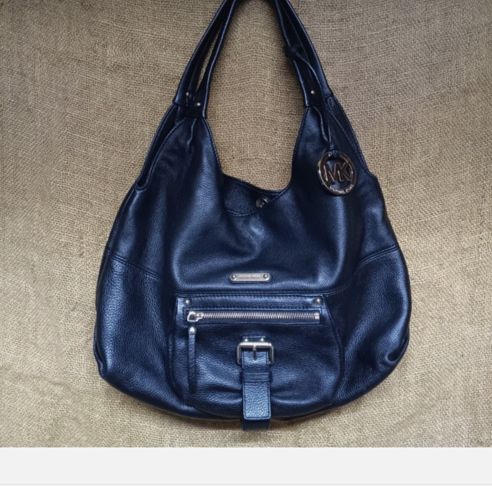 Michael Kors black Leather Hobo Bag